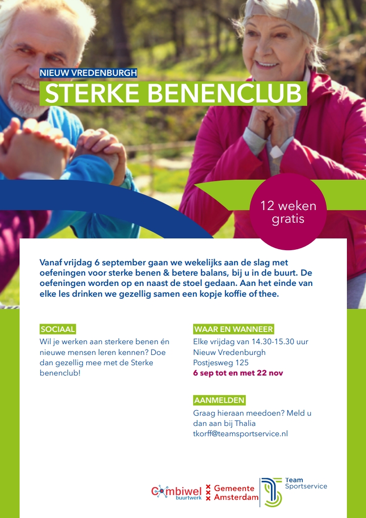 Sterke Benenclub flyer